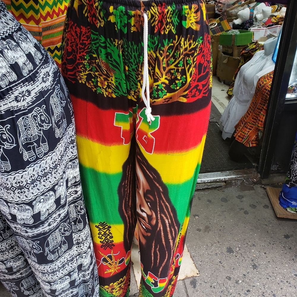 Bob Marley Print Yoga Style Pants
